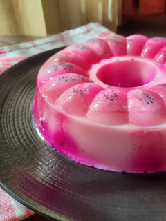 Foto resep Puding Susu Buah Naga