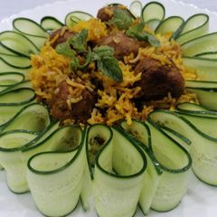 A picture of Leftover Kofta Biryani by chef tayyaba.