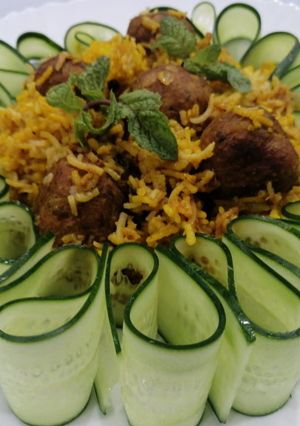 A picture of Leftover Kofta Biryani by chef tayyaba.