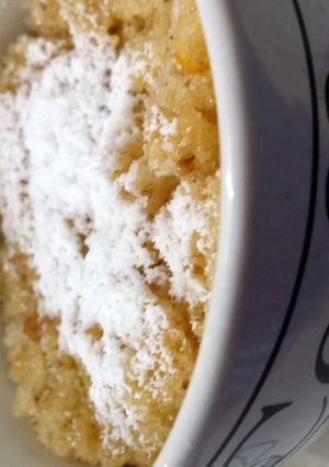 A picture of Microwave Bread and Butter Pudding in a Mug.