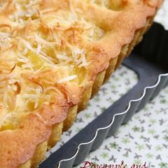 A picture of Tropical Cake with Pineapple & Coconut.