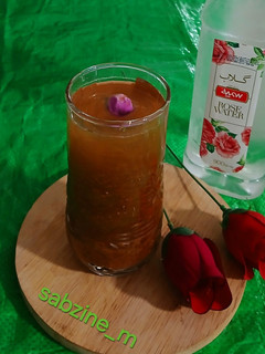 عکسی از دستور شربت خاکشیر با بیدمشک و گلاب
