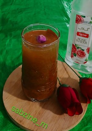 عکسی از دستور شربت خاکشیر با بیدمشک و گلاب