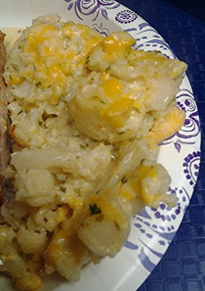 A picture of Au gratin cauliflower.