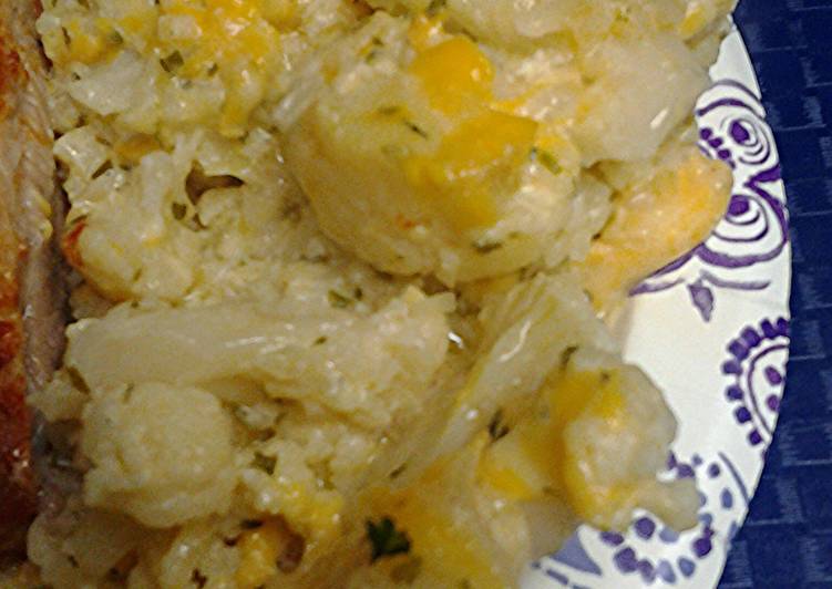 Steps to Make Super Quick Homemade Au gratin cauliflower