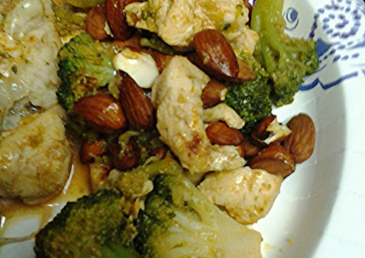 Steps to Prepare Homemade Almond broccoli chicken