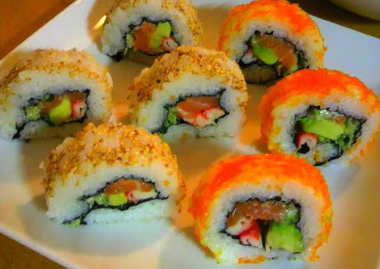 Steps to Make Any-night-of-the-week Colorful California Rolls