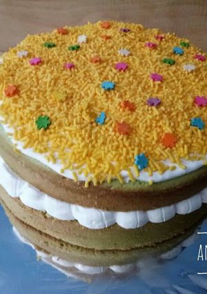 Foto resep Bolu air rasa pandan