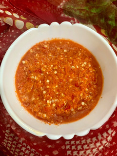 A picture of Red chili chutney.