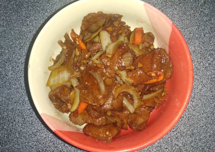 Resep Spicy Beef Teriyaki Enak Banget