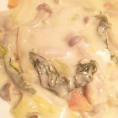Cream-free Chinese Cabbage in Cream Sauce A picture of Cream-free Chinese Cabbage in Cream Sauce.