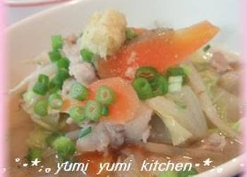 Easiest Way to Prepare Delicious Our Family Recipe For Warming Tonjiru Pork Soup