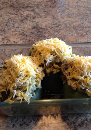 A picture of Texas Stuffed Bell Peppers.