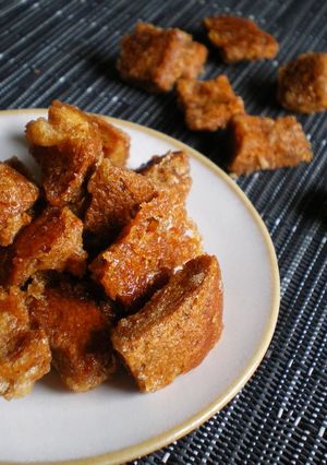 A picture of Crispy! Ginger Rusks Made From Bread Crusts.