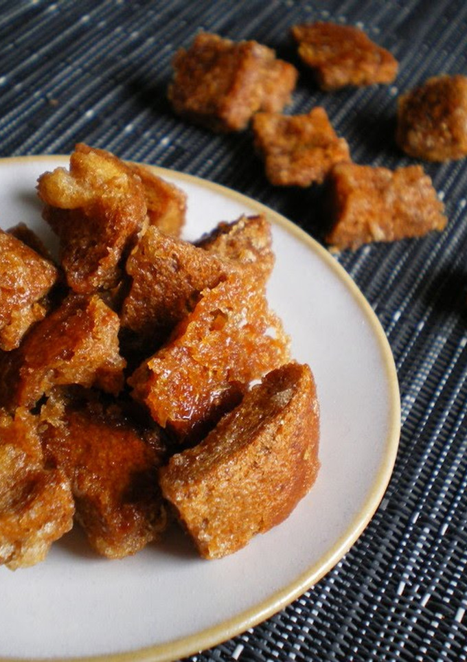 A picture of Crispy! Ginger Rusks Made From Bread Crusts.
