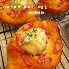 A picture of Ham and Mayo Rolls With Whole Boiled Eggs.