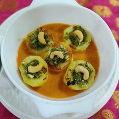 Banarasi Stuff Dum Aloo in Chaat Flavour A picture of Banarasi Stuff Dum Aloo in Chaat Flavour.