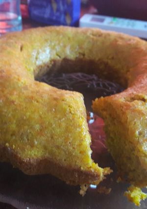 Una foto de Budín de zanahoria con harina integral súper rico Y sano :)