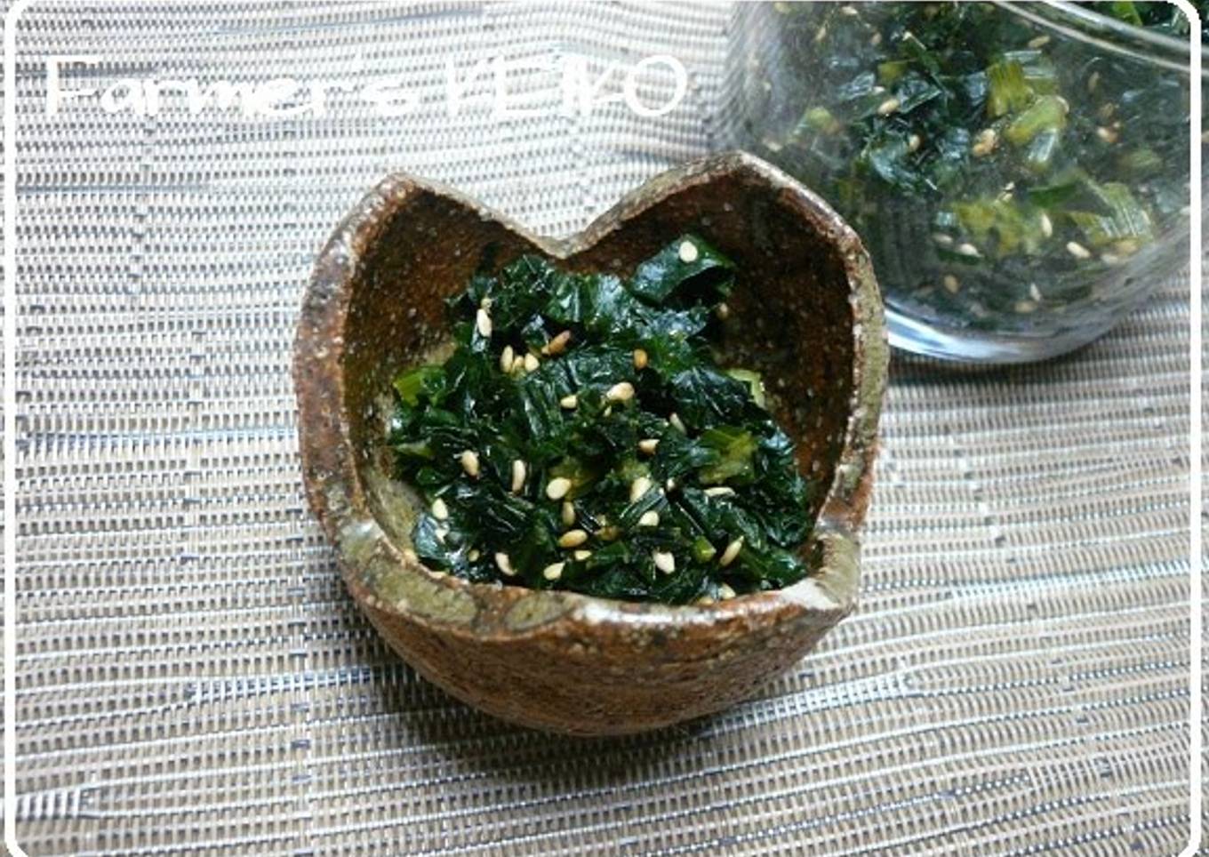 Celery Leaves Tsukudani (Sweet-Salty Simmered Celery Leaves)