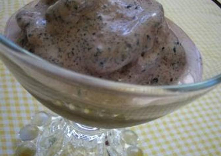 Sesame and Chocolate Ice Cream