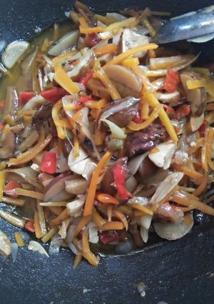 Foto resep Jengkol mix wortel pedas
