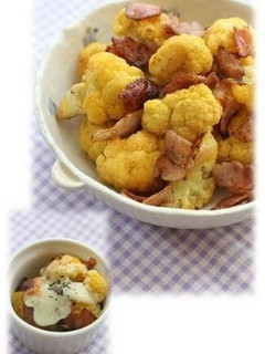 A picture of Curry Flavoured Cauliflower Stir-fry [with a Bonus].