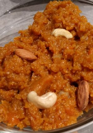 A picture of Gazar halwa.