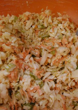 A picture of Cole Slaw, southern style.