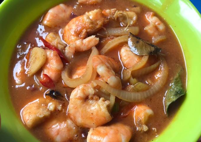 Udang Asam Manis Pedas