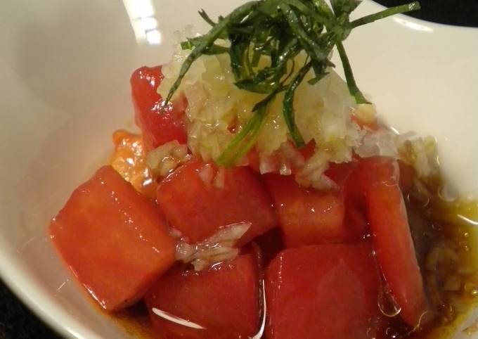 How to Prepare Ultimate A Touch of Summer: Japanese-style Tomato Salad