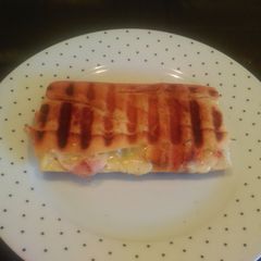 A picture of Mandys pressed sandwich.