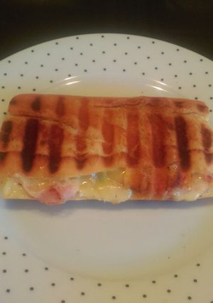 A picture of Mandys pressed sandwich.
