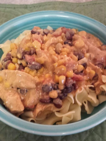 Easy Steps to Prepare Slow Cooker Creamy White Chicken Chili &amp; Noodles the  Makes Drooling Perfect