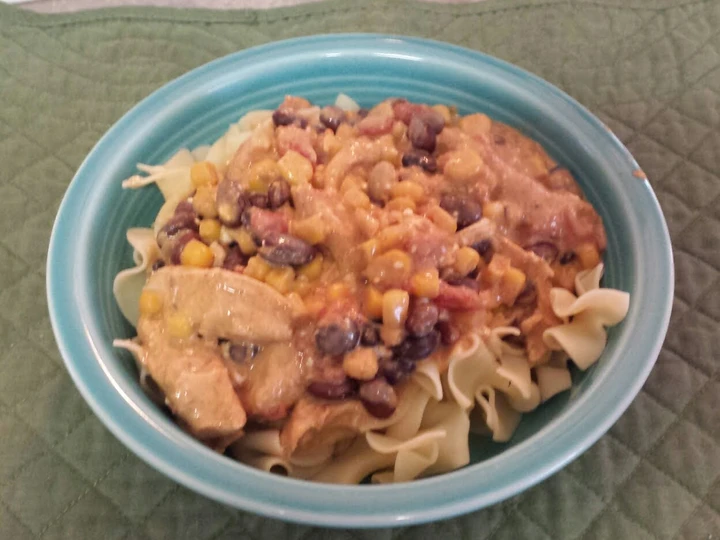 Easy Steps to Prepare Slow Cooker Creamy White Chicken Chili &amp;amp; Noodles the  Makes Drooling Perfect