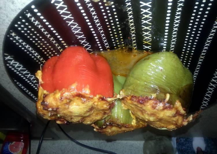 Simple Way to Prepare Homemade stuffed bell peppers