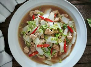 Foto resep Tumis Sawi Putih Ayam