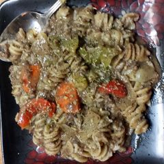 A picture of Elk Mushroom Goulash.