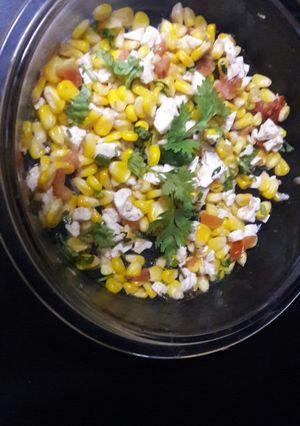 A picture of Vegetable corns chaat.