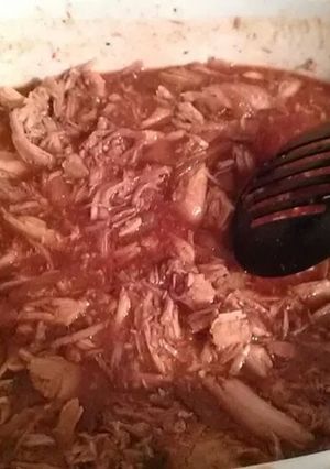 A picture of Root Beer Pulled Pork - Crock Pot Recipe.