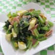Seasoned Komatsuna and Boiled Egg