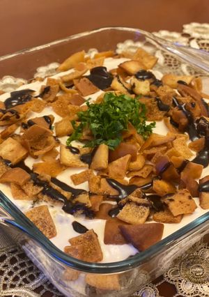 صورة لوصفة فتة ورق عنب