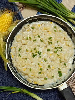 A picture of White Sauce Pasta.