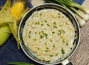 A picture of White Sauce Pasta.