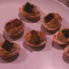 A picture of Smoked Deviled Eggs.