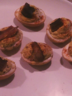 A picture of Smoked Deviled Eggs.