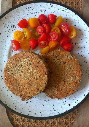 Una foto de Medallones de acelga, ricota y avena
