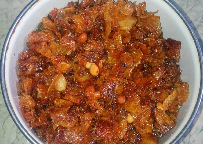 Resep Kering Kentang n Kacang Tanah Dg Baceman Bawang Putih Anti Gagal