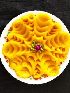 عکسی از دستور حلوای زعفرانی