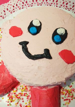 Una foto de Tarta kirby