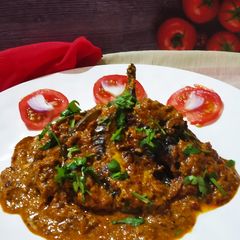A picture of Dahi baigan.